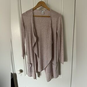 Knit, drapey open cardigan